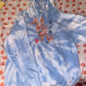 Tie-dyed Artist Union Clothing Co. Chinese Culture Hoodie